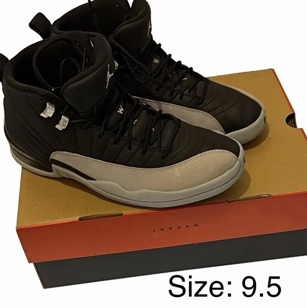Jordan Air Jordan 12 Retro Barons CT8013-010 Black/Wolf Grey/White